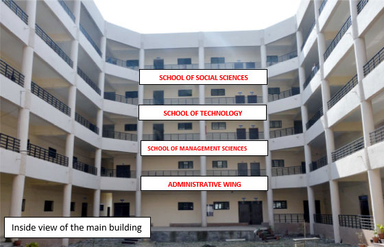 Inside view of the main building