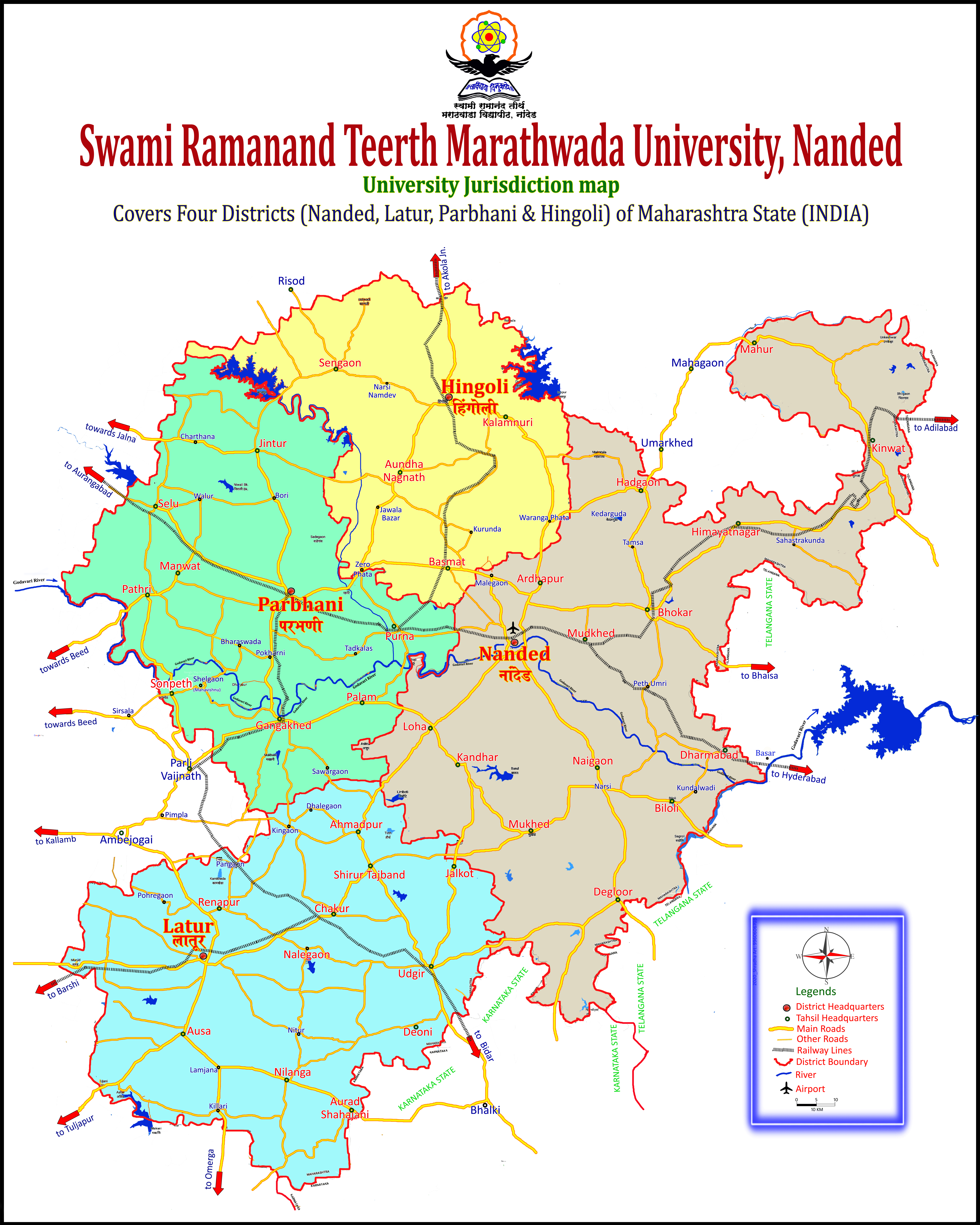 University Jurisdiction Map